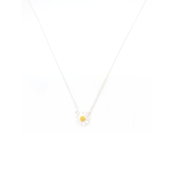 Iko Iko Necklace Flower Silver with Gold