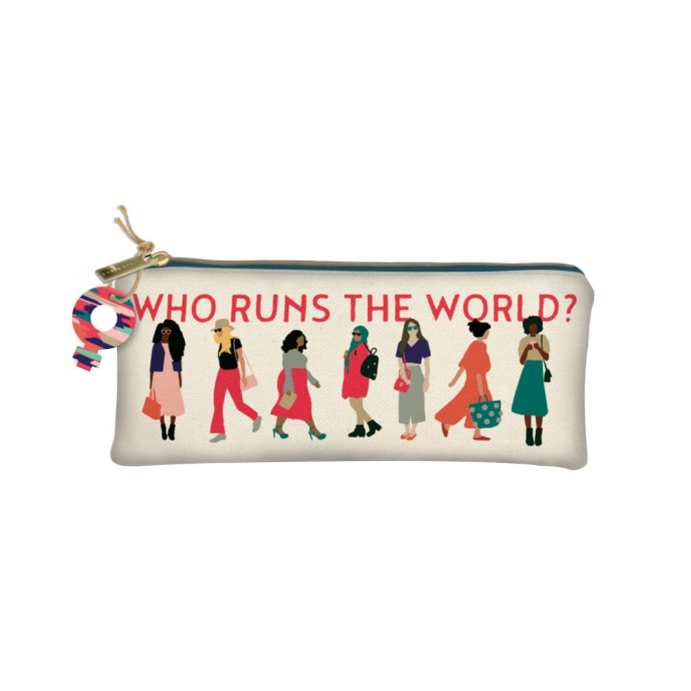 Molly and Rex Pencil Bag Who Runs the World