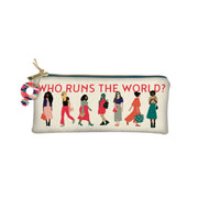 Molly and Rex Pencil Bag Who Runs the World