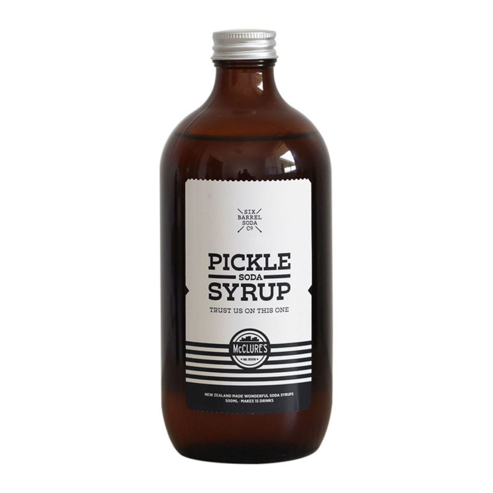 Six Barrel Soda x McClures Limited Edition Pickle Syrup