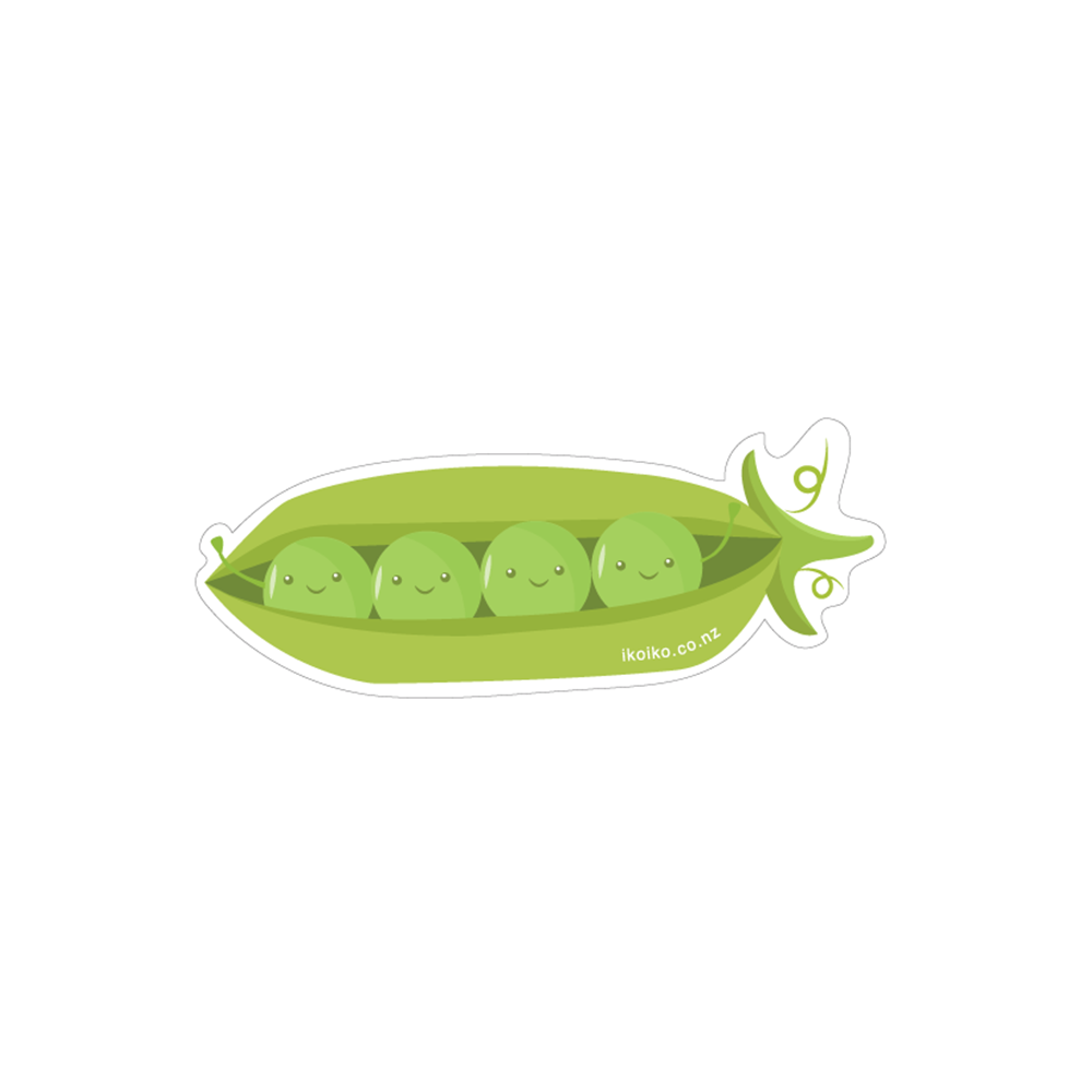Iko Iko Fun Size Sticker Peas in a Pod