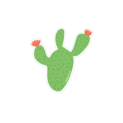 Iko Iko Fun Size Sticker Cactus Orange Flower