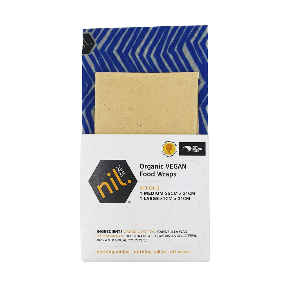 Nil Vegan Organic Food Wraps Pack of 2 Blue River