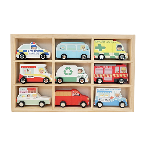 Moana Road Wooden Car Set