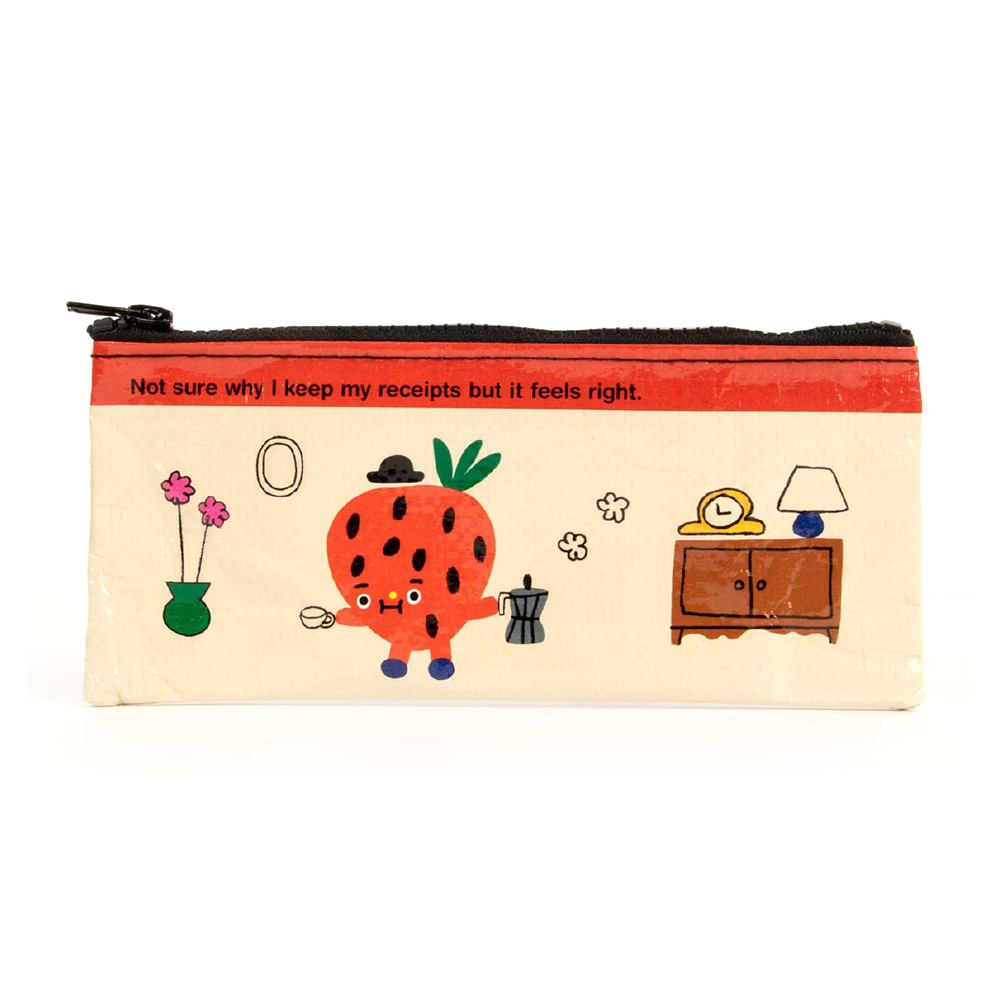 Blue Q Pencil Case Receipts