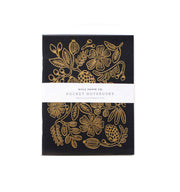 Rifle Paper Co Rifle Paper Co Set of Two Pocket Notebooks Gold Foil