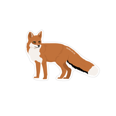 Iko Iko Fun Size Sticker Fox