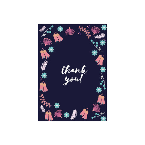 Iko Iko Floral Message Card Thank you