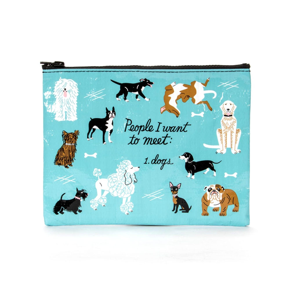 Blue Q Zipper Pouch Dogs