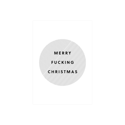 Iko Iko Christmas Card Merry F*cking Christmas