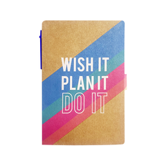 Wish it Plan it Do it Pad Sticky Note & Pen Set