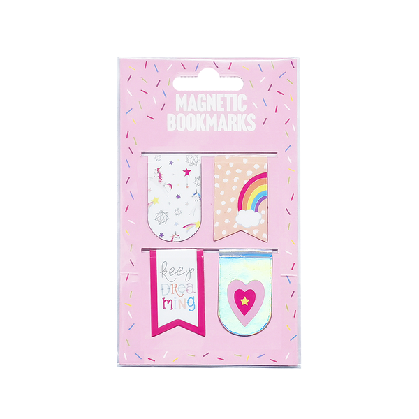Magnetic Bookmarks Unicorns and Rainbows Pack of 4