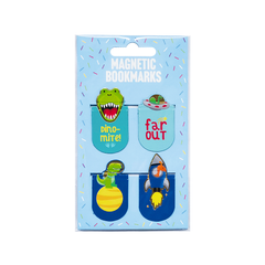 Magnetic Bookmarks Dinosaurs and Space Pack of 4
