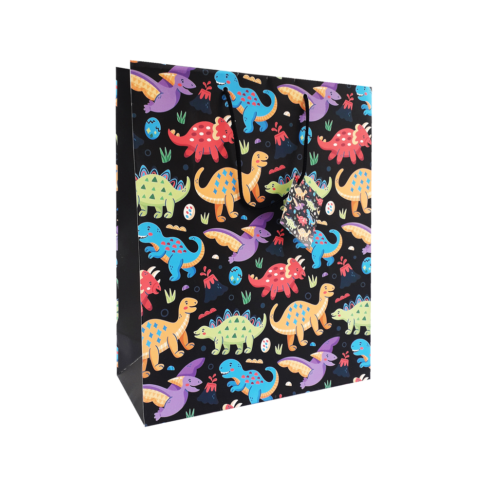 Colourful Dino Gift Bag Large
