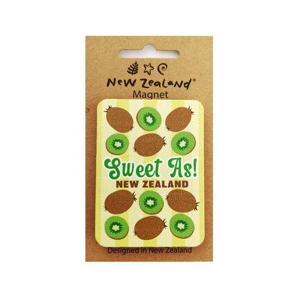 New Zealand Wooden Magnet Sweet As Kiwifruit