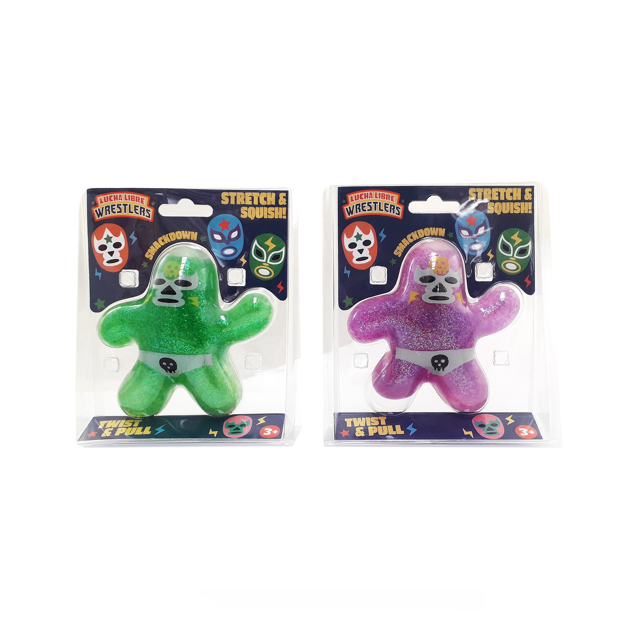 Stretchy Glitter Wrestler