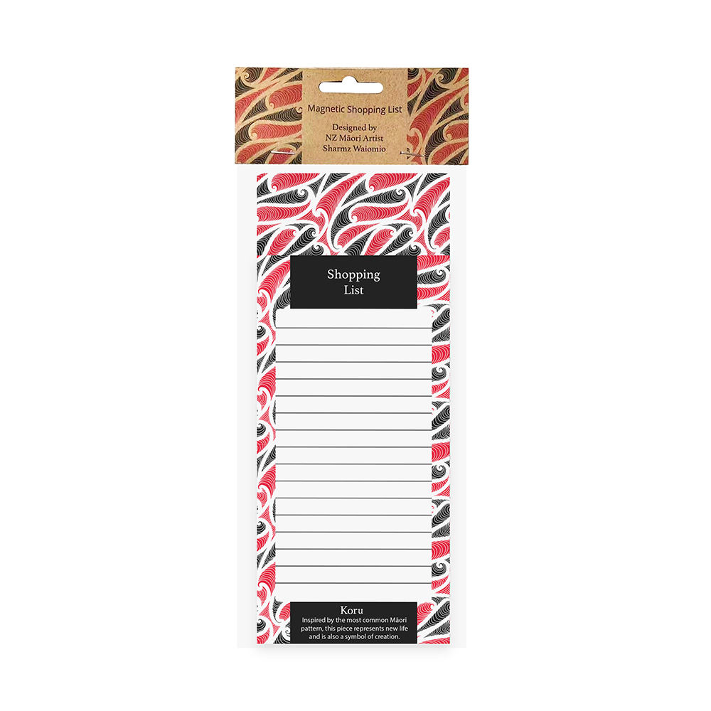 Magnetic Shopping List Sharmz Waiomio Koru