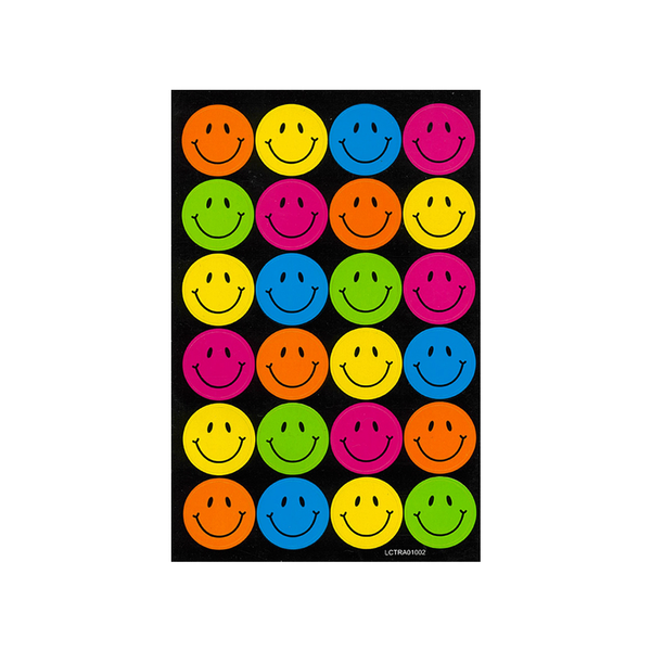 Colourful Smiley Face Stickers