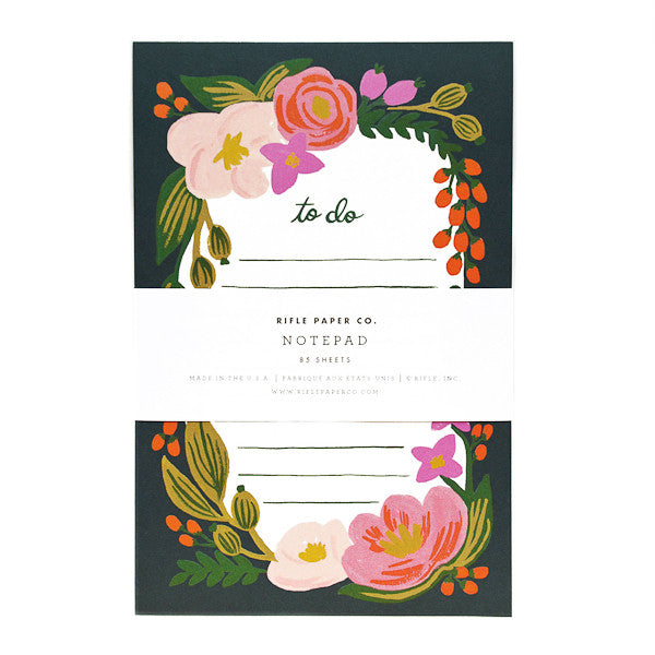 Rifle Paper Co To do Notepad Rosalie