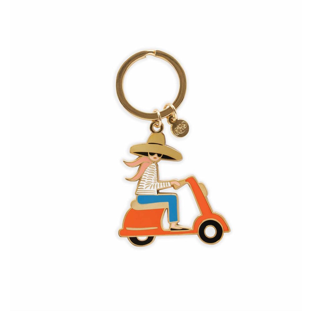 Rifle Paper Co. Enamel Keychain Scooter