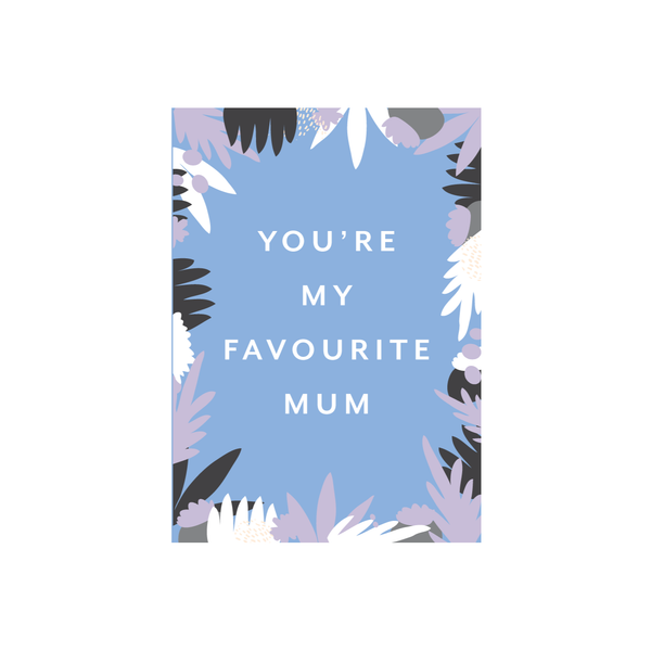 Iko Iko Patterned Card Favourite Mum