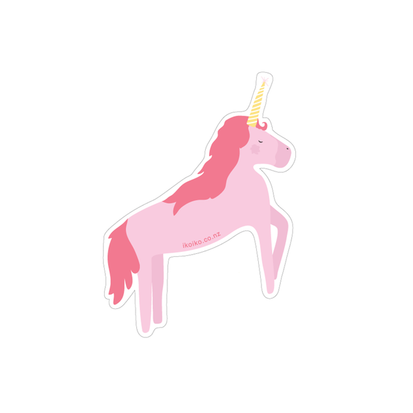 Iko Iko Fun Size Sticker Unicorn Pink