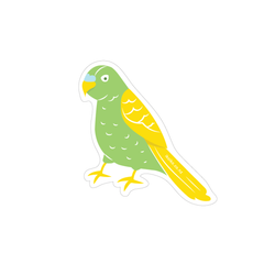 Iko Iko Fun Size Sticker Budgie