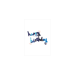 Alice Berry X Iko Iko Mini Card Happy Birthday Blue