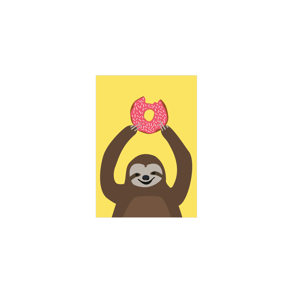 Alice Berry X Iko Iko Mini Card Yellow Donut Sloth