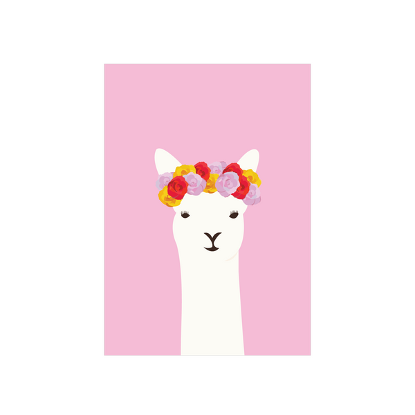 Alice Berry X Iko Iko Card Llama Del Rey Cream
