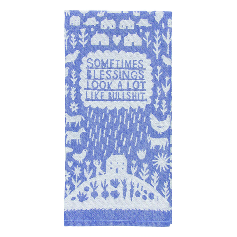 Blue Q Tea Towel Bullsh*t Blessings