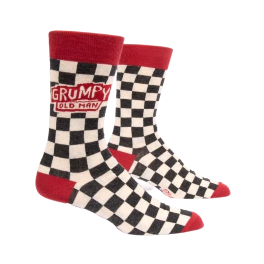 Blue Q Men's Socks Grumpy Old Man