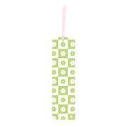 Iko Iko Double Sided Bookmark Flower Check Pink/Lime
