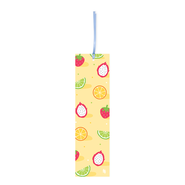 Iko Iko Double Sided Bookmark Tropical Fruit Yellow/Pink