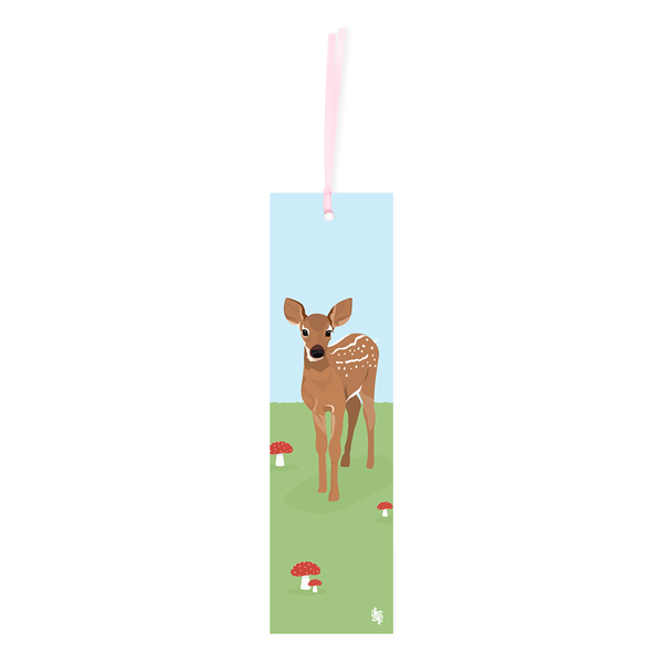 Iko Iko Double Sided Bookmark Woodland Deer/Rabbit