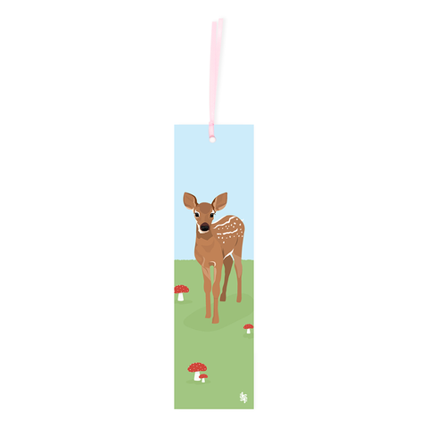Iko Iko Double Sided Bookmark Woodland Deer/Rabbit