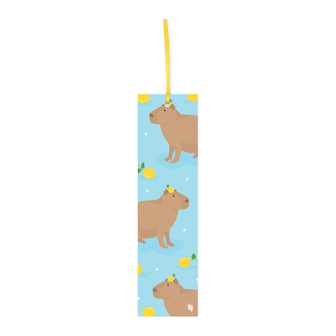 Iko Iko Double Sided Bookmark Lemon Capybara