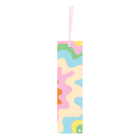 Iko Iko Double Sided Bookmark Textured Wave Flower