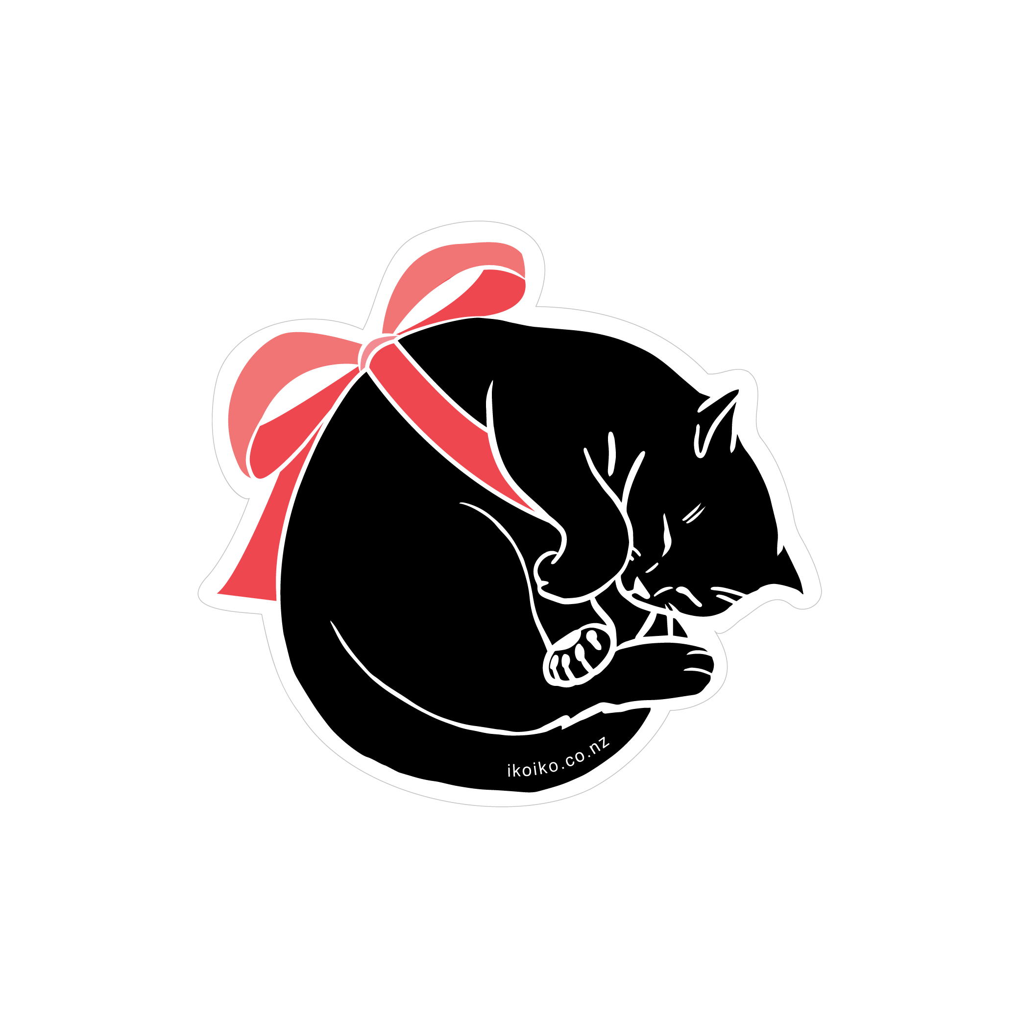 Iko Iko Fun Size Sticker Gift Kitty