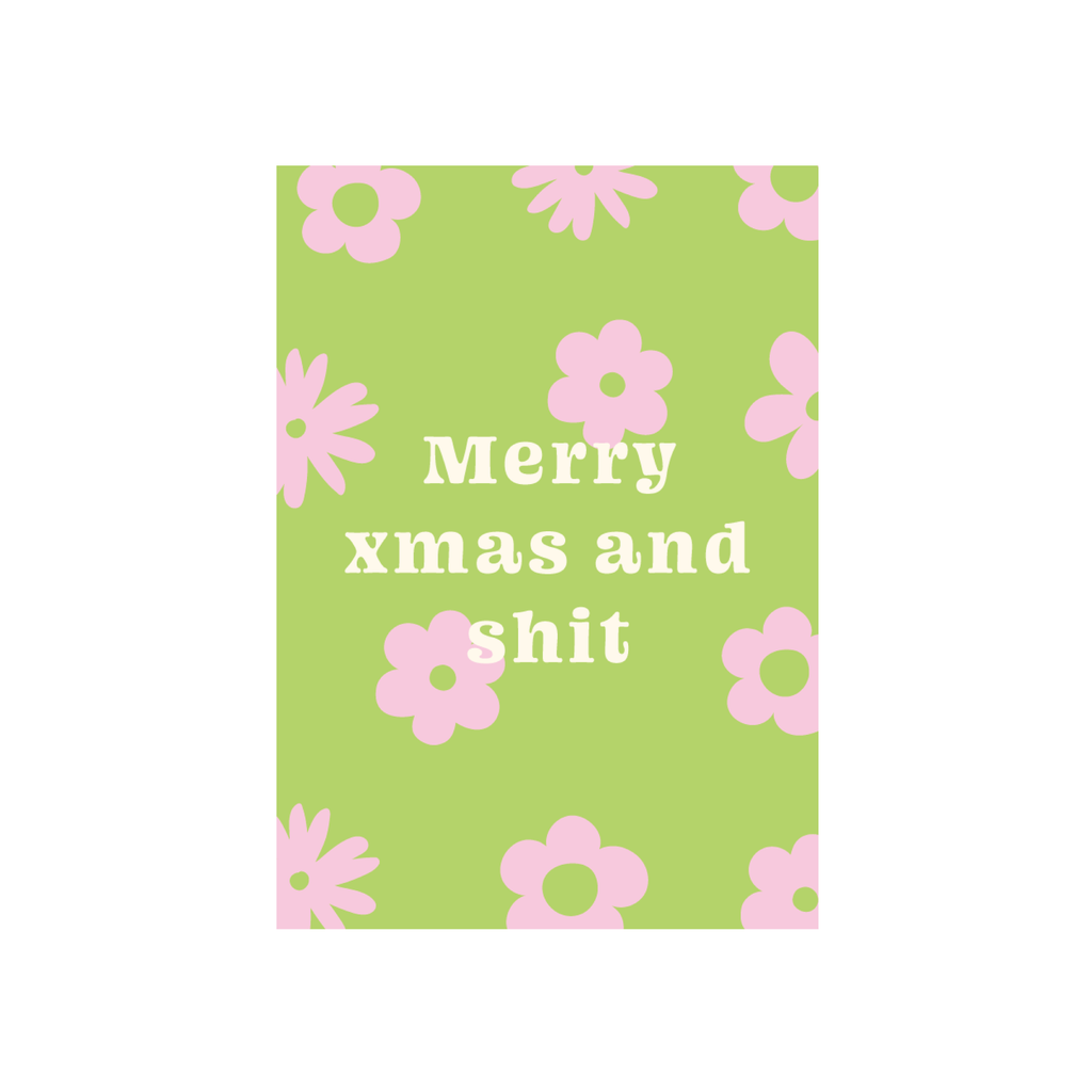 Iko Iko Christmas Card Xmas and Sh*t Green