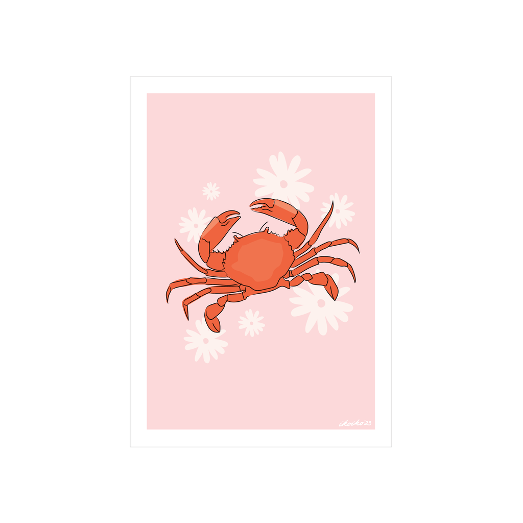 Iko Iko A4 Art Print Pop Crab