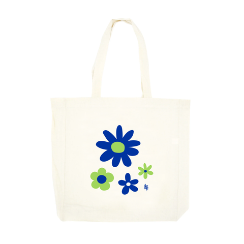 Iko Iko Simple Tote Solstice Daisies Blue