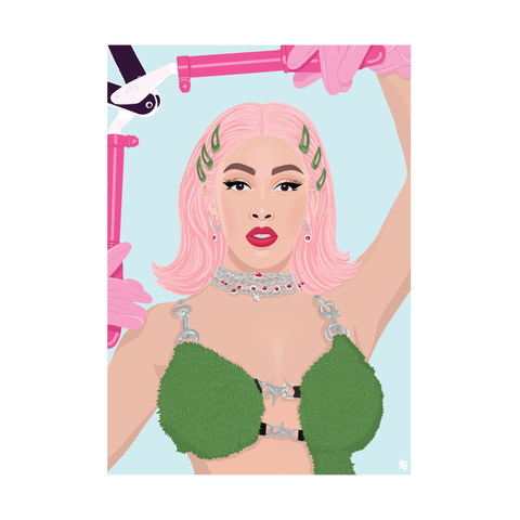 Iko Iko A2 Pop Culture Poster Kitty