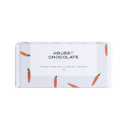 House of Chocolate Hot Cross Bun Easter Bonbon 3 Piece