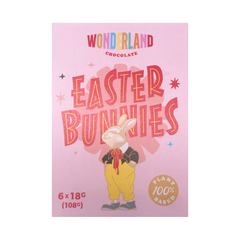 Wonderland Chocolate Easter Bunnies Pack of 6