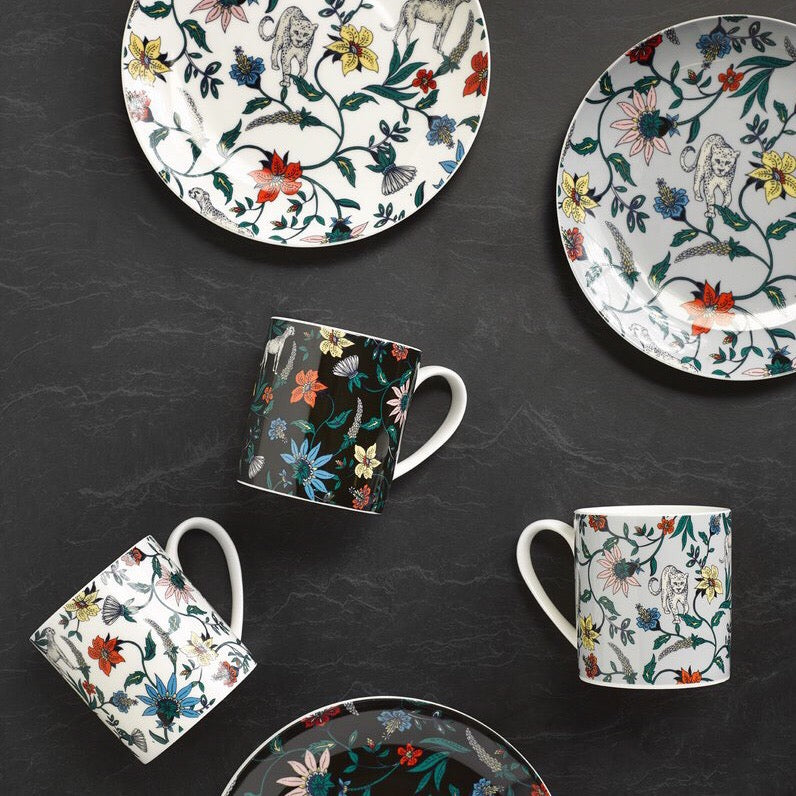 Nel Lusso Botswana Botanical Mug Black