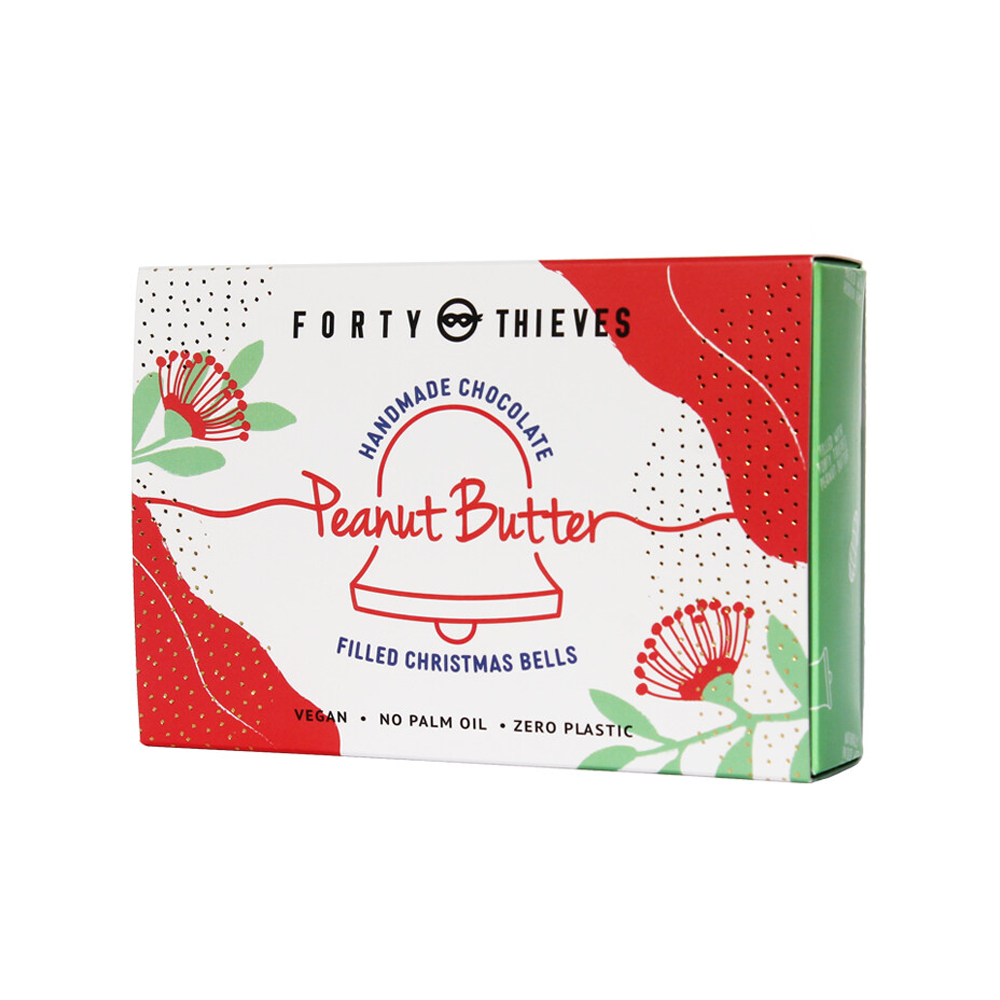 Forty Thieves Peanut Butter Chocolate Christmas Bells