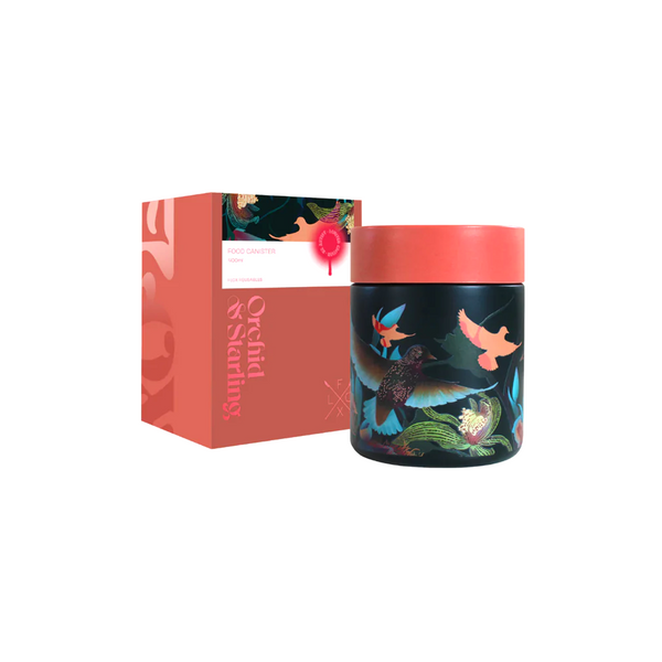Flox Doubled Walled Food Canister 400ml Orchid and Starling