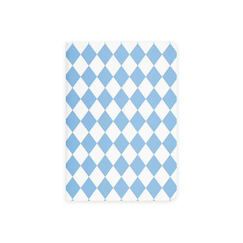 Father Rabbit A6 Hard Cover Notebook Blue Diamond