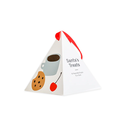 Father Rabbit Christmas Hanging Gift Box 16 Piece Puzzle Santa's Treats